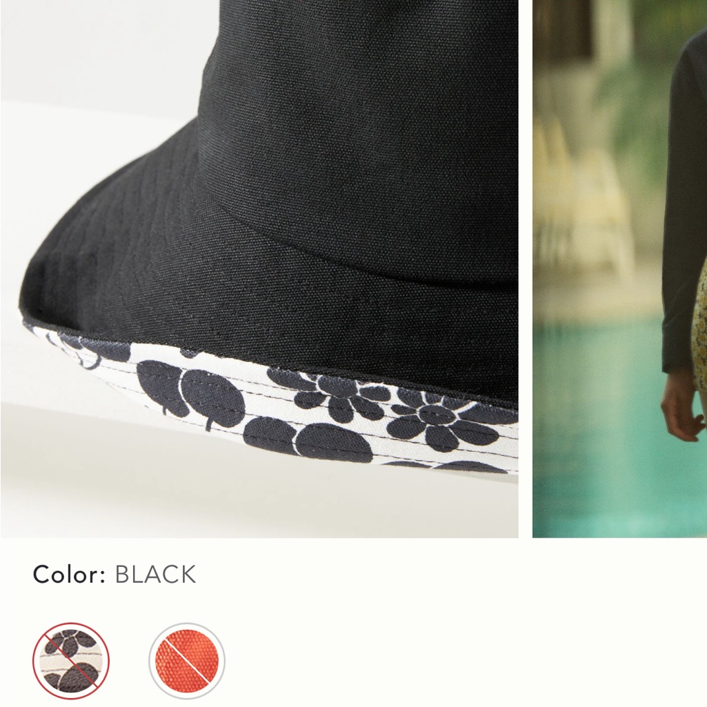 Black Cute Maaji Sun Hat
